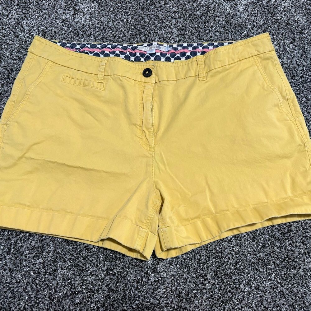 Boden Sunny Yellow Women's shorts size 14